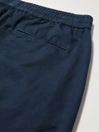 Sunspel Straight-Leg Cotton and Linen-Blend Drawstring Trousers - Men | Thumbnail 4 Sunspel Straight-Leg Cotton and Linen-Blend Drawstring Trousers - Men | Thumbnail 4