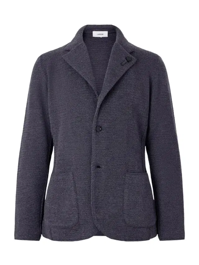 Knitted Virgin Wool Blazer - Men