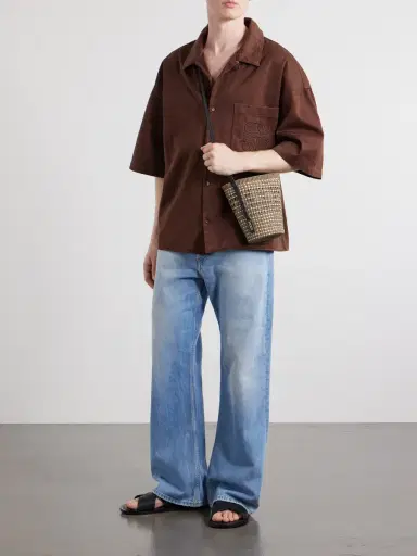 Loewe Paula's Ibiza Braid Leather-Trimmed Raffia Shoulder Bag - Men | Thumbnail 2 Loewe Paula's Ibiza Braid Leather-Trimmed Raffia Shoulder Bag - Men | Thumbnail 2