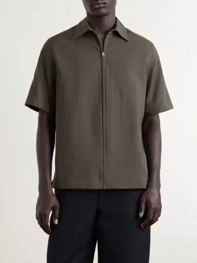 Givenchy Recycled Woven Zip-Up Shirt - Men | Thumbnail 3 Givenchy Recycled Woven Zip-Up Shirt - Men | Thumbnail 3