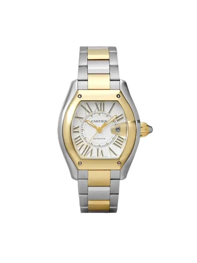 Cartier Roadster de  Automatic Interchangeable 18-Karat Gold and Stainless Steel Watch, Ref. W2RD0009 - Men