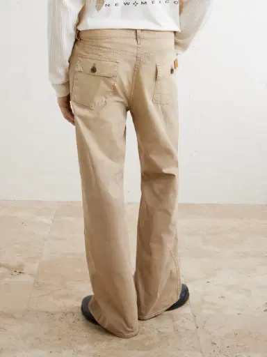 Cherry Los Angeles Wide-Leg Cotton-Twill Chinos - Men | Thumbnail 4 Cherry Los Angeles Wide-Leg Cotton-Twill Chinos - Men | Thumbnail 4