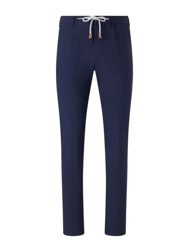 ELEVENTY Straight-Leg Cotton-Blend Trousers - Men