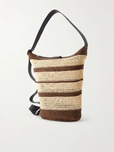 Loewe Paula's Ibiza Loop Bucket Medium Leather-Trimmed Raffia Tote Bag - Men | Thumbnail 4 Loewe Paula's Ibiza Loop Bucket Medium Leather-Trimmed Raffia Tote Bag - Men | Thumbnail 4