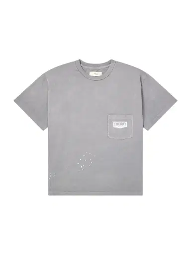 Cherry Los Angeles Logo-Print Paint-Splattered Cotton-Jersey T-Shirt - Men | Thumbnail 1 Cherry Los Angeles Logo-Print Paint-Splattered Cotton-Jersey T-Shirt - Men | Thumbnail 1