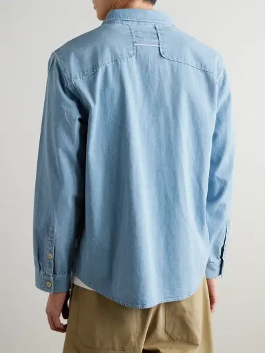 Folk Loop Cord-Trimmed Denim Shirt - Men | Thumbnail 3