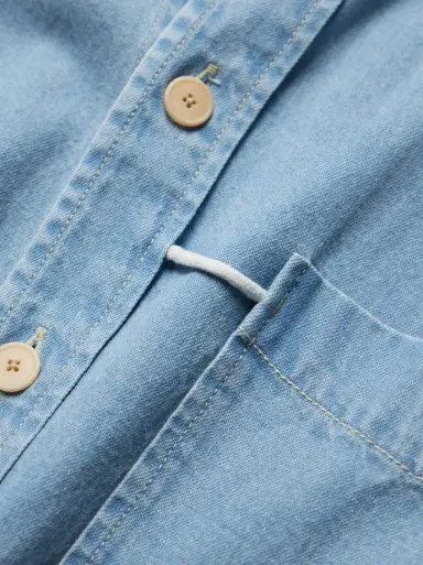 Folk Loop Cord-Trimmed Denim Shirt - Men | Thumbnail 4