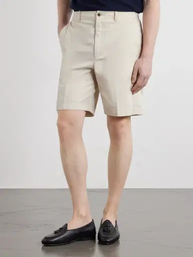 dunhill Straight-Leg Cotton-Gabardine Shorts - Men | Thumbnail 3 dunhill Straight-Leg Cotton-Gabardine Shorts - Men | Thumbnail 3