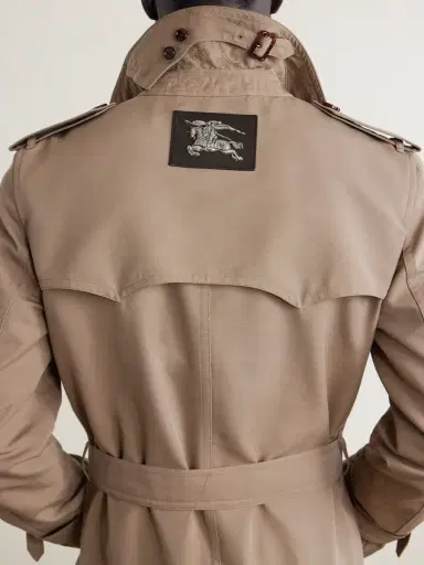 Burberry Foxfield Silk and Cotton-Blend Faille Trench Coat - Men | Thumbnail 5