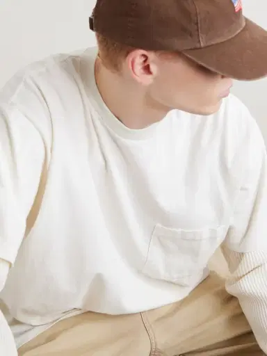 Cherry Los Angeles Waffle-Trim Cotton-Jersey Sweater - Men | Thumbnail 5