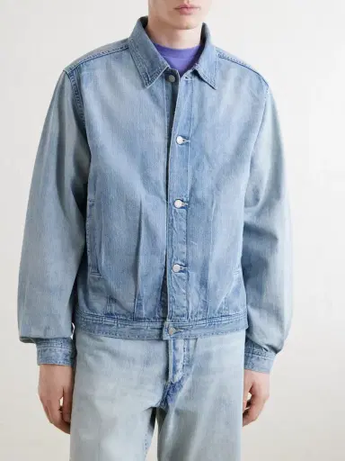 Auralee Faded Denim Jacket - Men | Thumbnail 3