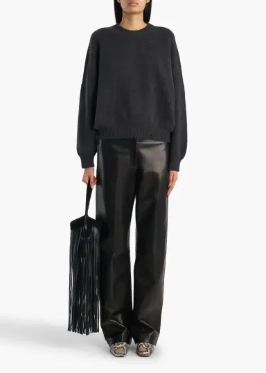 Khaite Margaux Sweater In Charcoal | Thumbnail 2