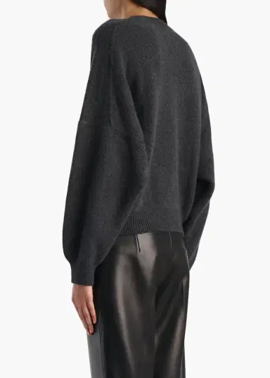 Khaite Margaux Sweater In Charcoal | Thumbnail 4