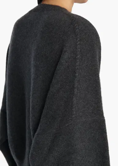 Khaite Margaux Sweater In Charcoal | Thumbnail 6