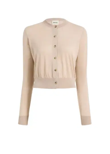 Khaite Tansy Cardigan In Sand | Thumbnail 1 Khaite Tansy Cardigan In Sand | Thumbnail 1