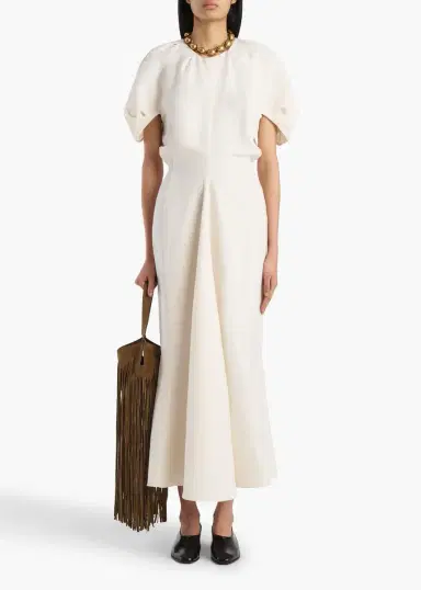 Khaite Ria Dress In Cream | Thumbnail 2 Khaite Ria Dress In Cream | Thumbnail 2