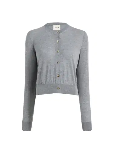 Khaite Tansy Cardigan In Sterling | Thumbnail 1 Khaite Tansy Cardigan In Sterling | Thumbnail 1
