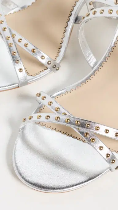 Cinq à Sept Blair Studded Metallic Heels | Thumbnail 6 Cinq à Sept Blair Studded Metallic Heels | Thumbnail 6