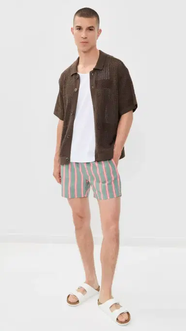Onia Charles wim Trunks 5 Resort tripe Green Multi | Thumbnail 5 Onia Charles wim Trunks 5 Resort tripe Green Multi | Thumbnail 5
