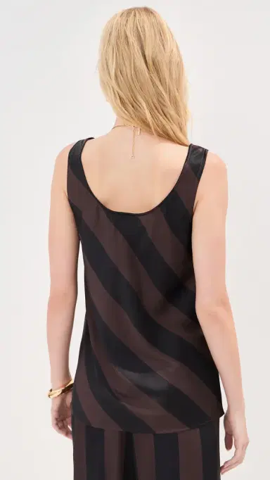 LE BOP Esmes Tank Chocolate/Black Stripe | Thumbnail 3 LE BOP Esmes Tank Chocolate/Black Stripe | Thumbnail 3