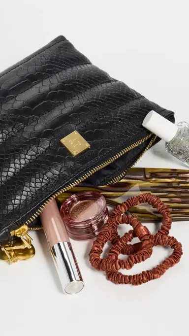Think Royln Charmer Pouch Black Python | Thumbnail 5 Think Royln Charmer Pouch Black Python | Thumbnail 5