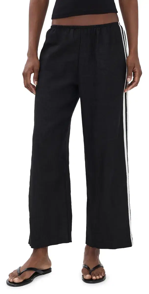 The inen Crop Racer Stripe Pants Jet