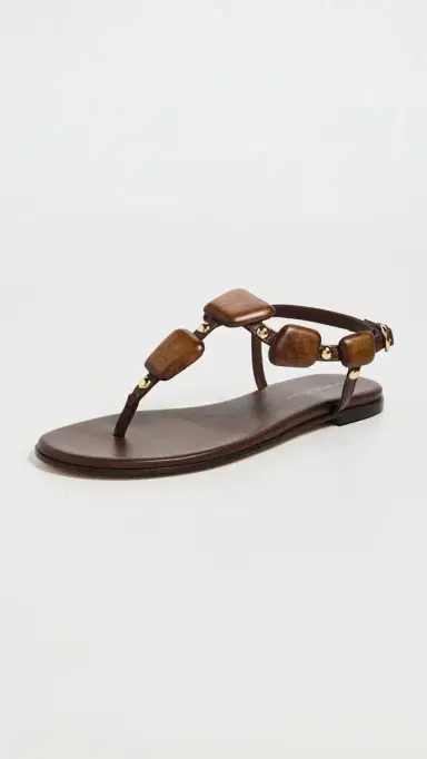Gianvito Rossi Nappa Sandals Brown | Thumbnail 2 Gianvito Rossi Nappa Sandals Brown | Thumbnail 2