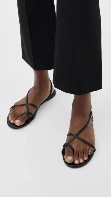 Madewell Iggy Strappy Sandals True Black | Thumbnail 3