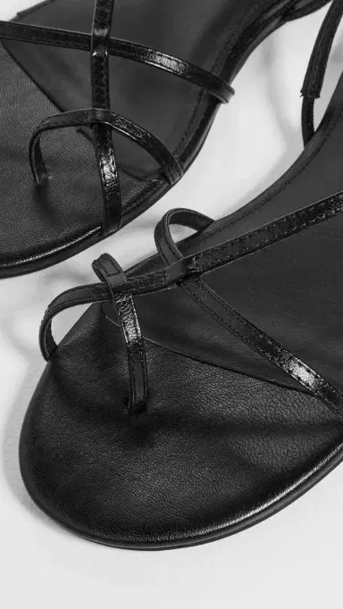Madewell Iggy Strappy Sandals True Black | Thumbnail 6