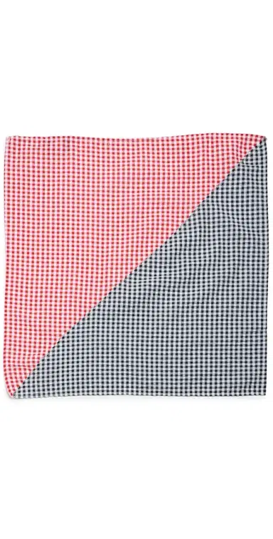 LE BOP Gingham Check Bandana Red/Navy Check One Size | Thumbnail 1