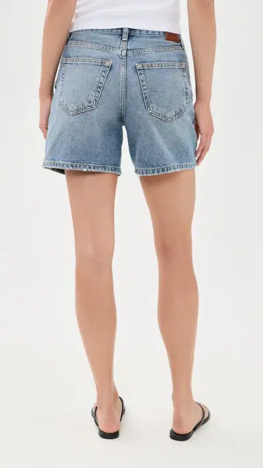 Anine Bing Delaney Denim Shorts Arbor Blue 32 | Thumbnail 3
