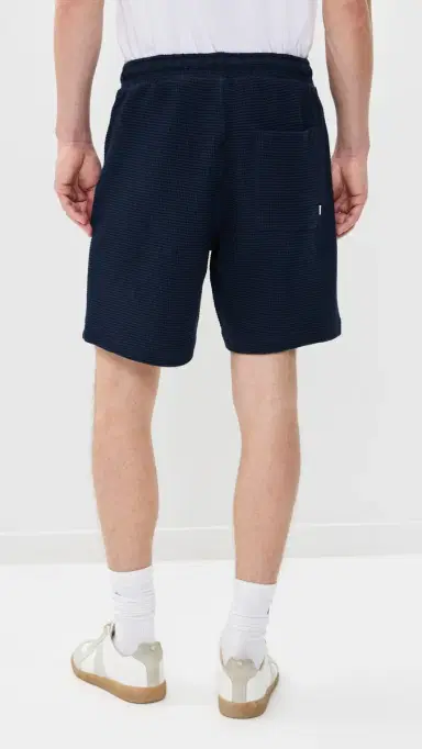 Wax London am Textured Interlock Shorts 8 Navy | Thumbnail 3 Wax London am Textured Interlock Shorts 8 Navy | Thumbnail 3