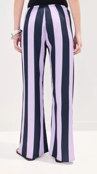 LE BOP Ellie Pants Navy/Lilac Stripe | Thumbnail 4 LE BOP Ellie Pants Navy/Lilac Stripe | Thumbnail 4