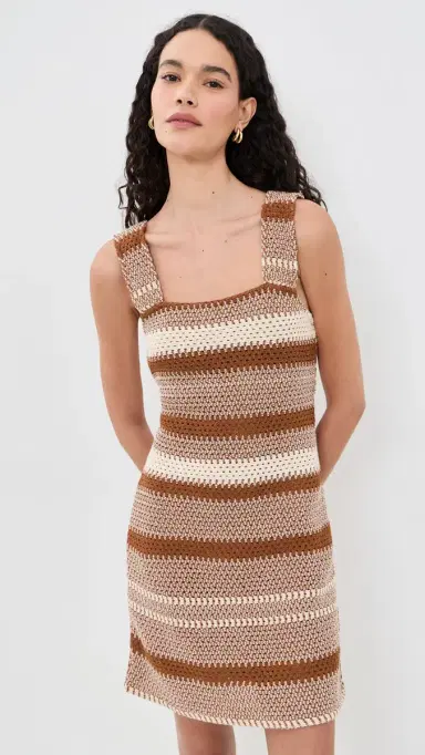 Faherty Seacoast Crochet Dress | Thumbnail 2