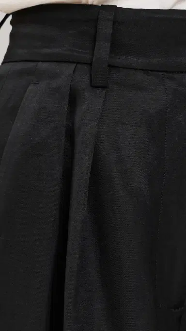 Anine Bing Lou Trousers Black Linen Blend | Thumbnail 6