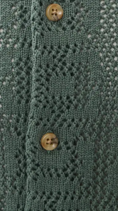 Taylor Stitch The Monterrey Sweater Polo Sea Green Crochet 44 | Thumbnail 6