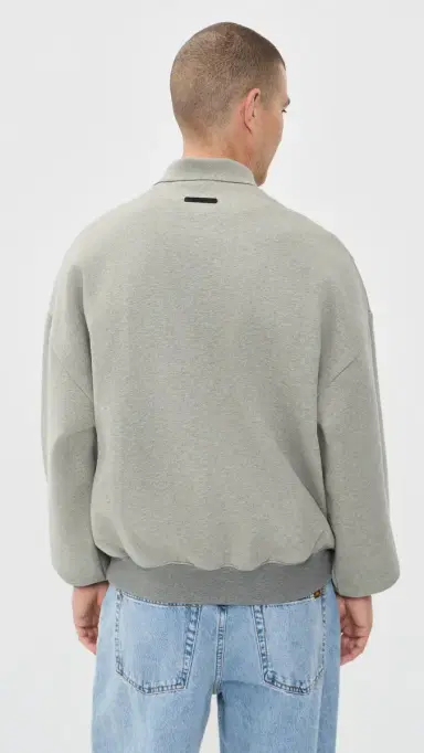Fear of god ignature 90s Polo Sweatshirt Concrete Heather/Dark Concrete | Thumbnail 3 Fear of god ignature 90s Polo Sweatshirt Concrete Heather/Dark Concrete | Thumbnail 3