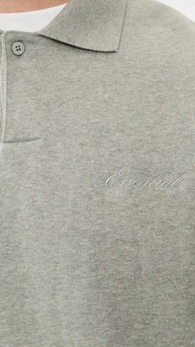 Fear of god ignature 90s Polo Sweatshirt Concrete Heather/Dark Concrete | Thumbnail 6 Fear of god ignature 90s Polo Sweatshirt Concrete Heather/Dark Concrete | Thumbnail 6