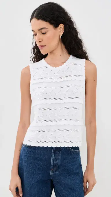 Splendid Giovanna Sweater Tank White | Thumbnail 2 Splendid Giovanna Sweater Tank White | Thumbnail 2