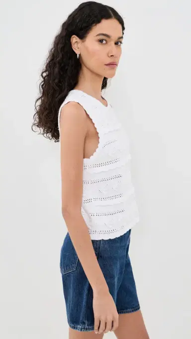 Splendid Giovanna Sweater Tank White | Thumbnail 4 Splendid Giovanna Sweater Tank White | Thumbnail 4