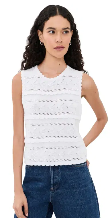Splendid Giovanna Sweater Tank White | Thumbnail 1 Splendid Giovanna Sweater Tank White | Thumbnail 1
