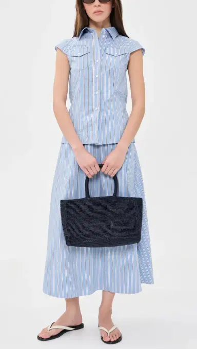 LIÉ STUDIO The Charlotte Raffia Bag Navy One Size | Thumbnail 3 LIÉ STUDIO The Charlotte Raffia Bag Navy One Size | Thumbnail 3