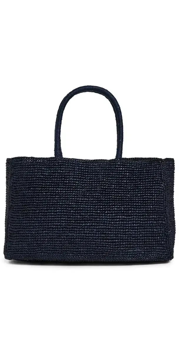 LIÉ STUDIO The Charlotte Raffia Bag Navy One Size