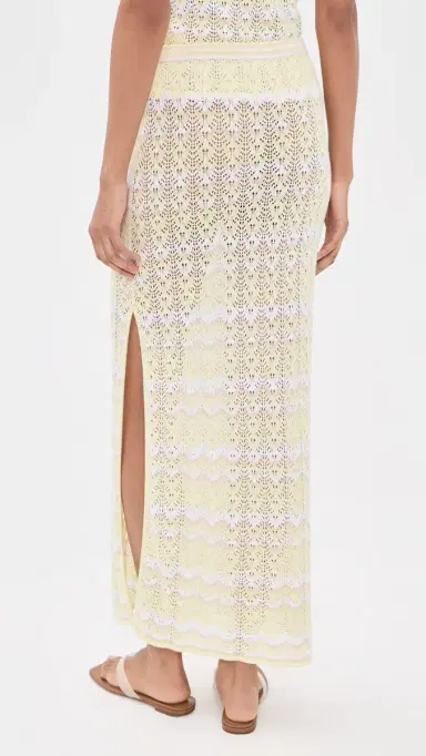 Splendid Eleni Sweater Skirt Lemon Drop Multi | Thumbnail 3 Splendid Eleni Sweater Skirt Lemon Drop Multi | Thumbnail 3