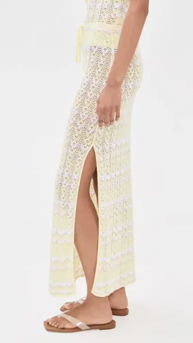 Splendid Eleni Sweater Skirt Lemon Drop Multi | Thumbnail 4 Splendid Eleni Sweater Skirt Lemon Drop Multi | Thumbnail 4