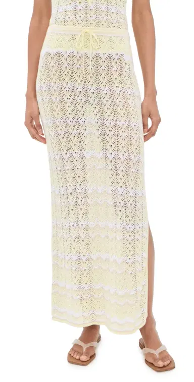Splendid Eleni Sweater Skirt Lemon Drop Multi | Thumbnail 1 Splendid Eleni Sweater Skirt Lemon Drop Multi | Thumbnail 1