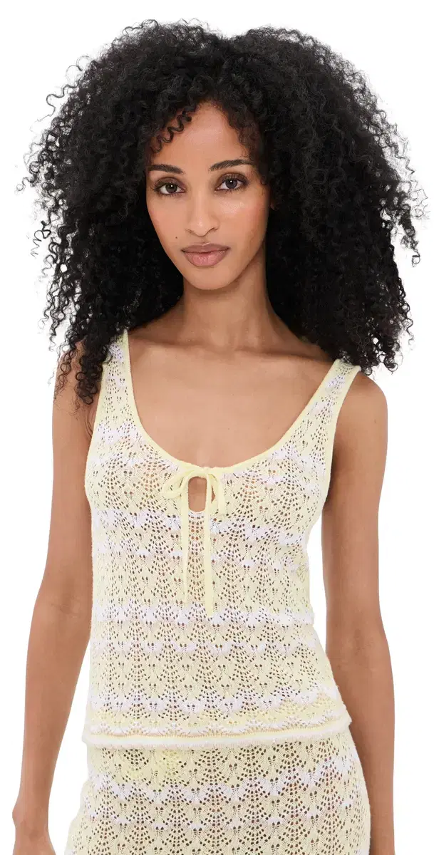 Eleni weater Tank Lemon Drop Multi