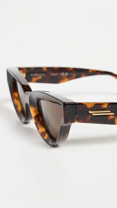 Bottega Veneta Bold Ribbon Narrow Sunglasses | Thumbnail 5