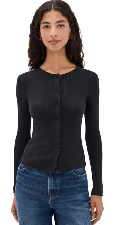 COUCOU The Cardigan Black | Thumbnail 1 COUCOU The Cardigan Black | Thumbnail 1