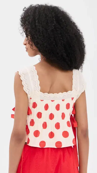 Bailey Rose Polka Dot Top Poppy Red L | Thumbnail 3 Bailey Rose Polka Dot Top Poppy Red L | Thumbnail 3
